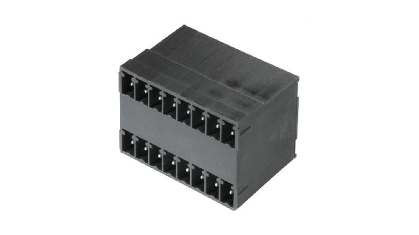 Weidmuller Male PCB Header, 3.81mm Pitch, 14 Way, 2 Row