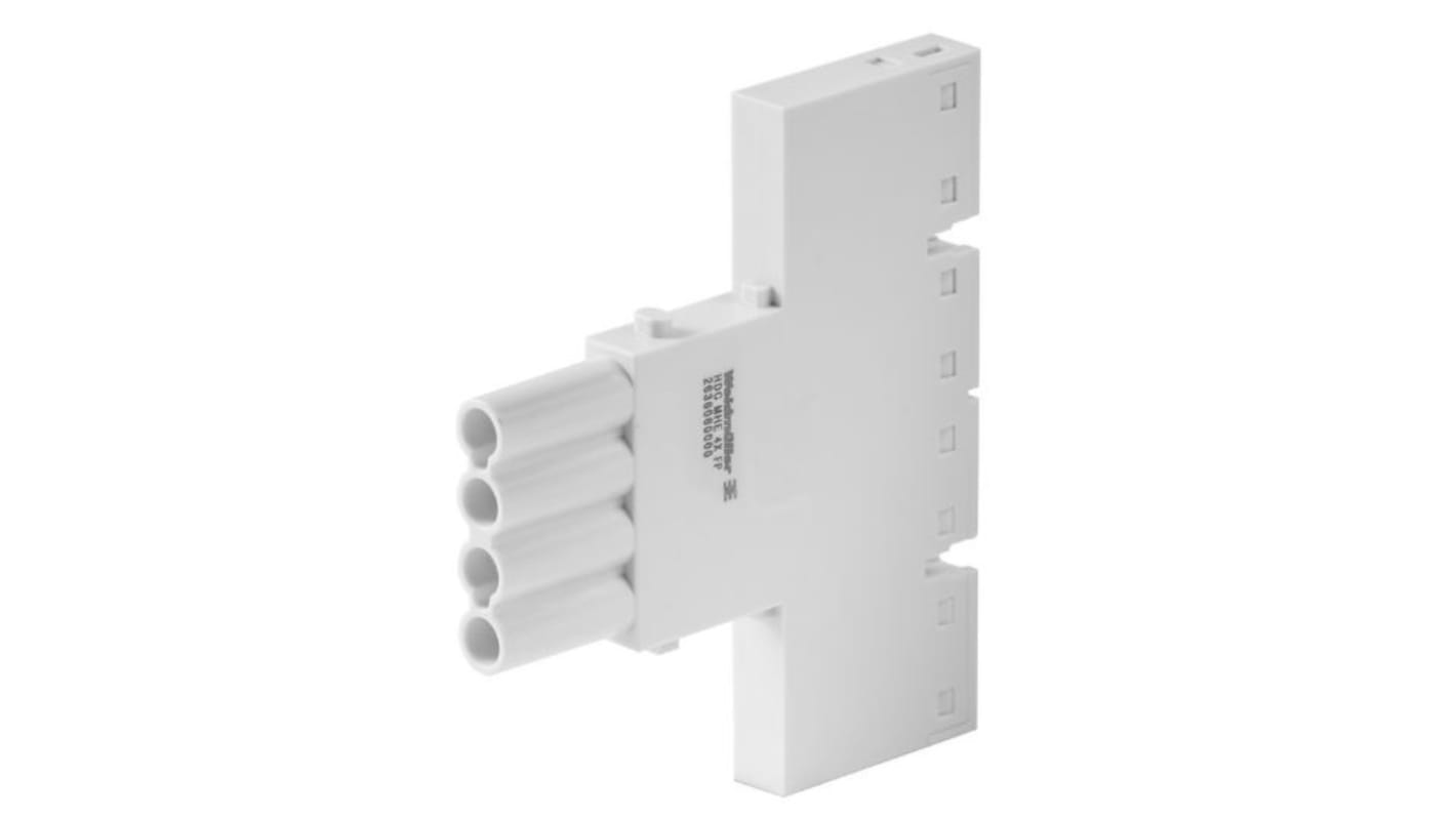 Aislante para conector industrial Weidmuller Hembra, serie ModuPlug, para usar con Bastidores ModuPlug