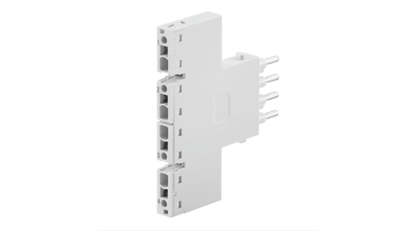 Weidmuller ModuPlug Robustes Power Steckverbinder-Modul, 4-polig 16A Stecker, PUSH-IN-Modul für ModuPlug-Rahmen