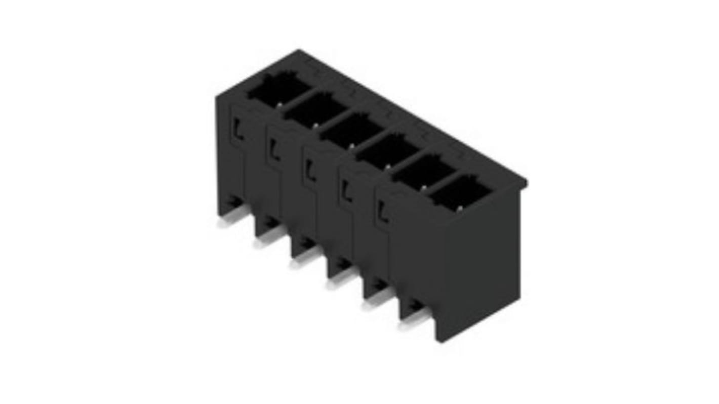 Weidmuller, 5mm Pitch, 6 Way, Pluggable Terminal Block, Header, PCB Mount, 2741450000