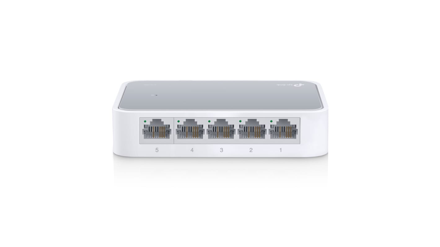 TP-Link Unmanaged 5 Port Ethernet Switch Type G - British 3-Pin