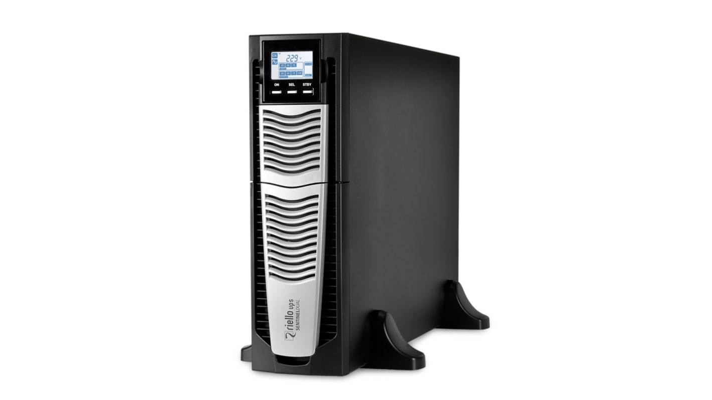 Riello 5000VA UPS电源, 5kW, 230V输出, 220 → 240V输入, 机架, 自立式安装, Sentinel Dual SDU