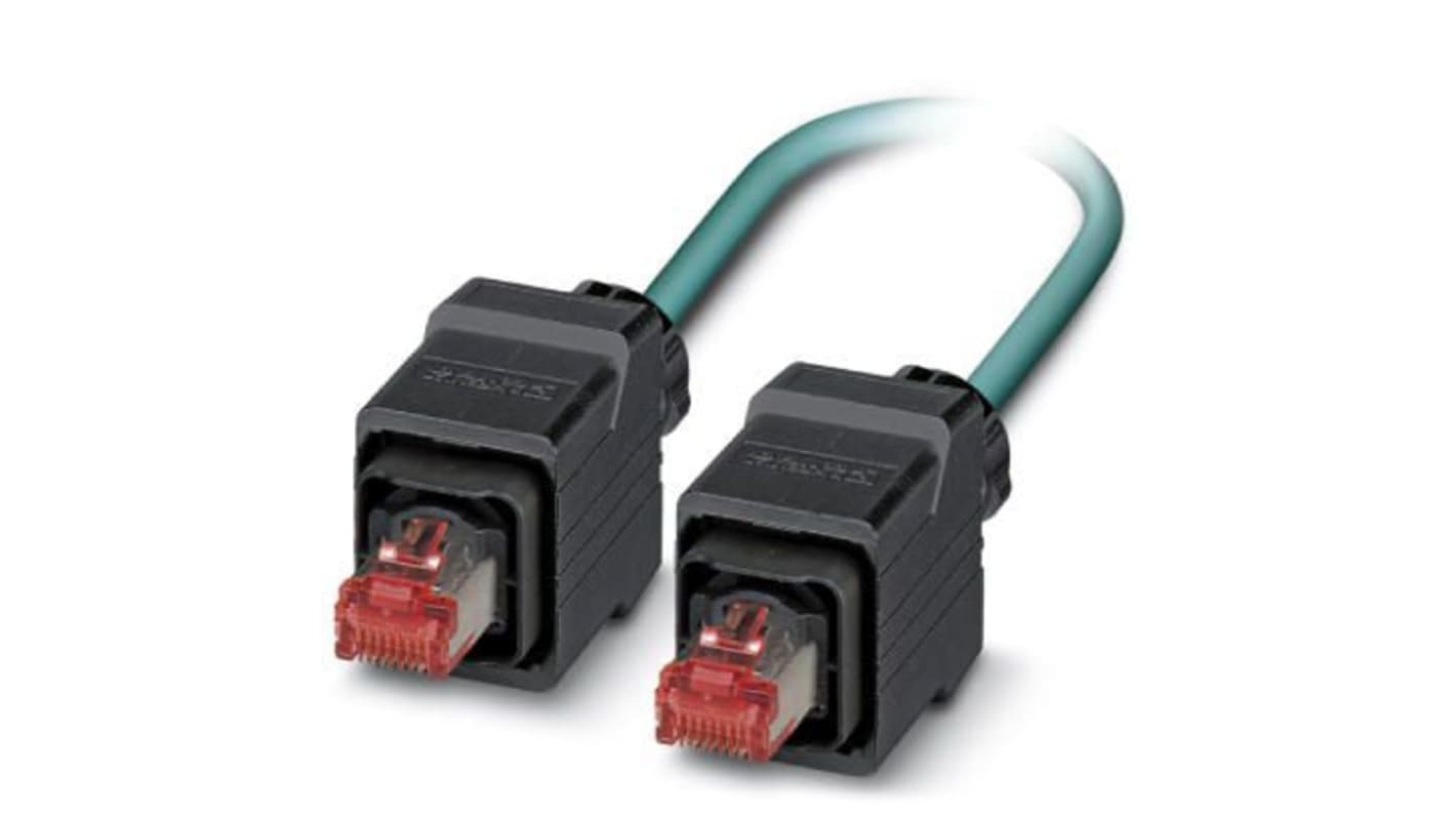 Cable Ethernet Cat5e apantallado Phoenix Contact de color Azul, long. 1m