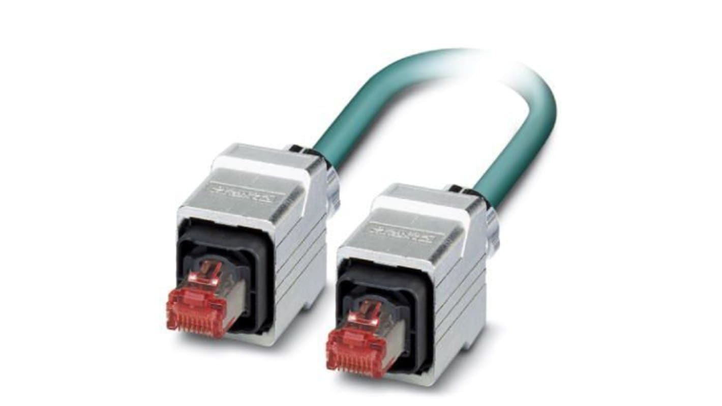 Phoenix Contact Ethernetkabel Cat.5, 10m, Blau Patchkabel, A RJ45 Geschirmt Stecker, B RJ45