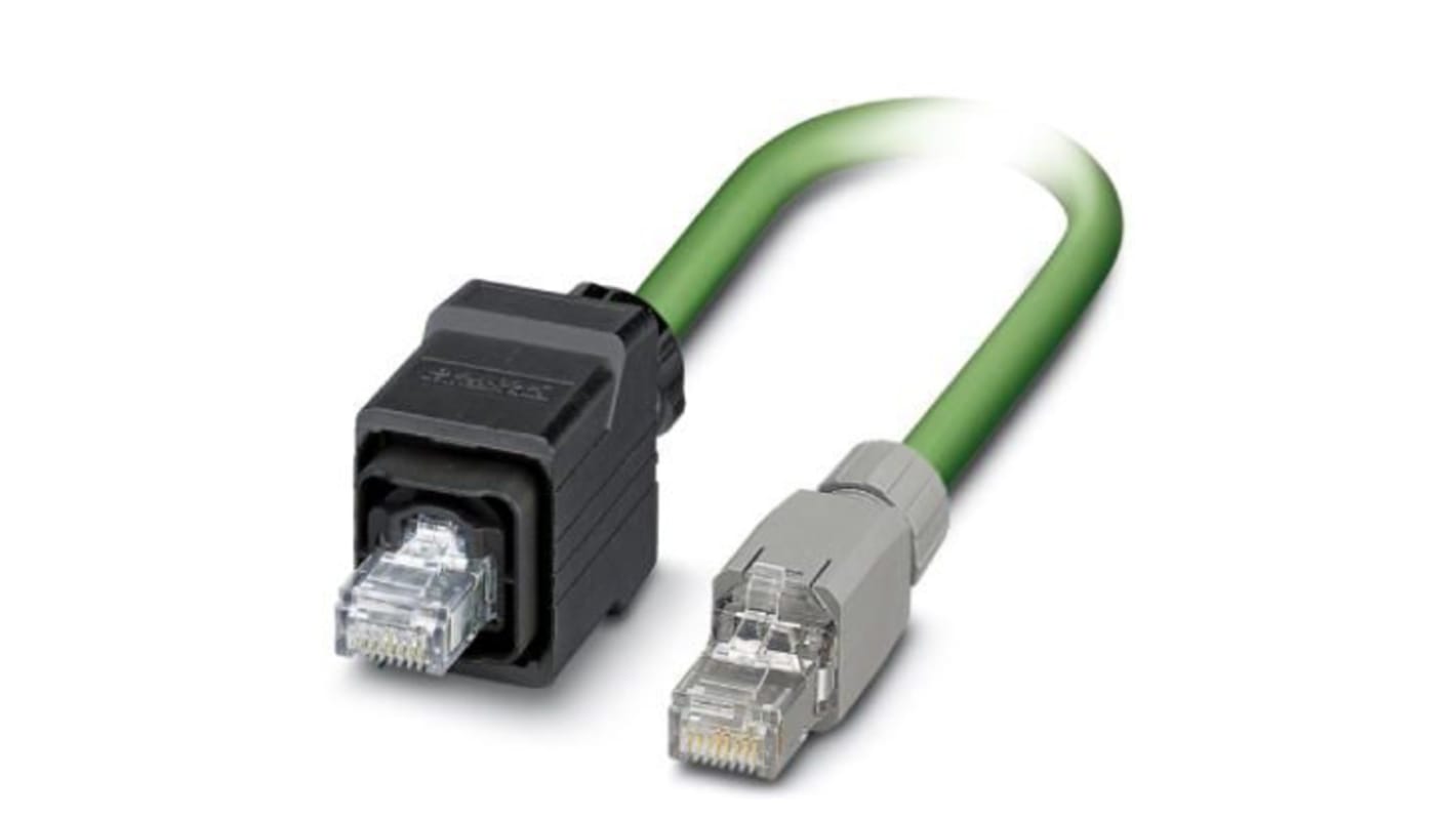 Cable Ethernet Cat5e apantallado Phoenix Contact de color Verde, long. 5m