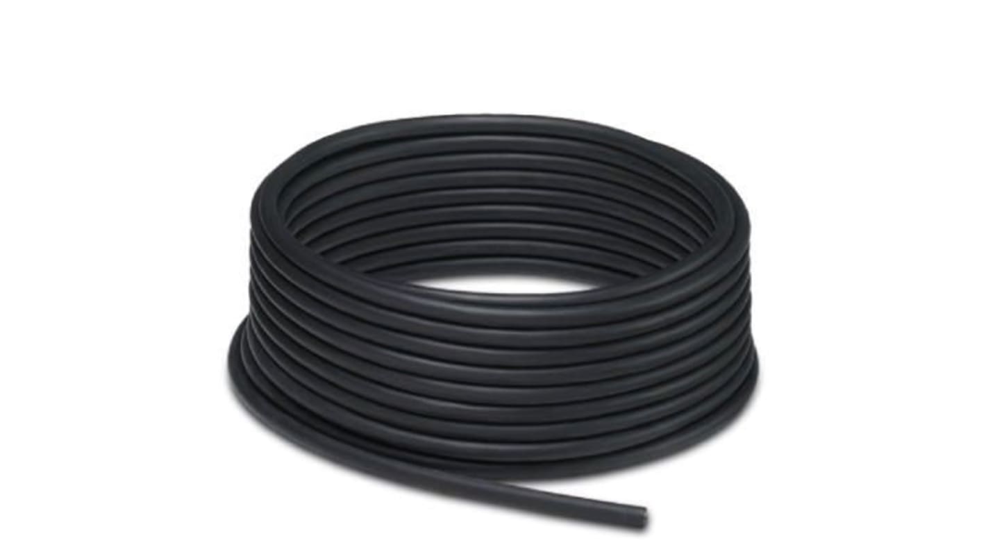 Cable Ethernet Cat5 apantallado Phoenix Contact de color Negro, long. 100m