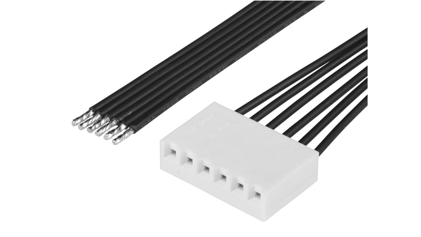 Latiguillo Molex KK 369 219665, long. 300mm, Con A: Hembra, paso 3.96mm