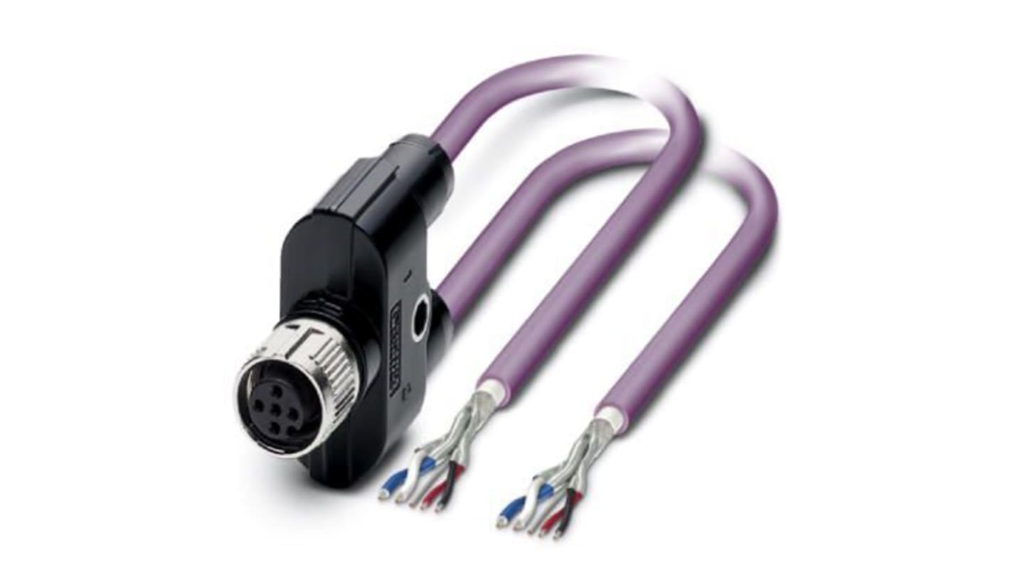 Kabel magistrali ze złączem Złącze M12 liczba rdzeni 2 długość 5m Rodzaj A Żeńskie