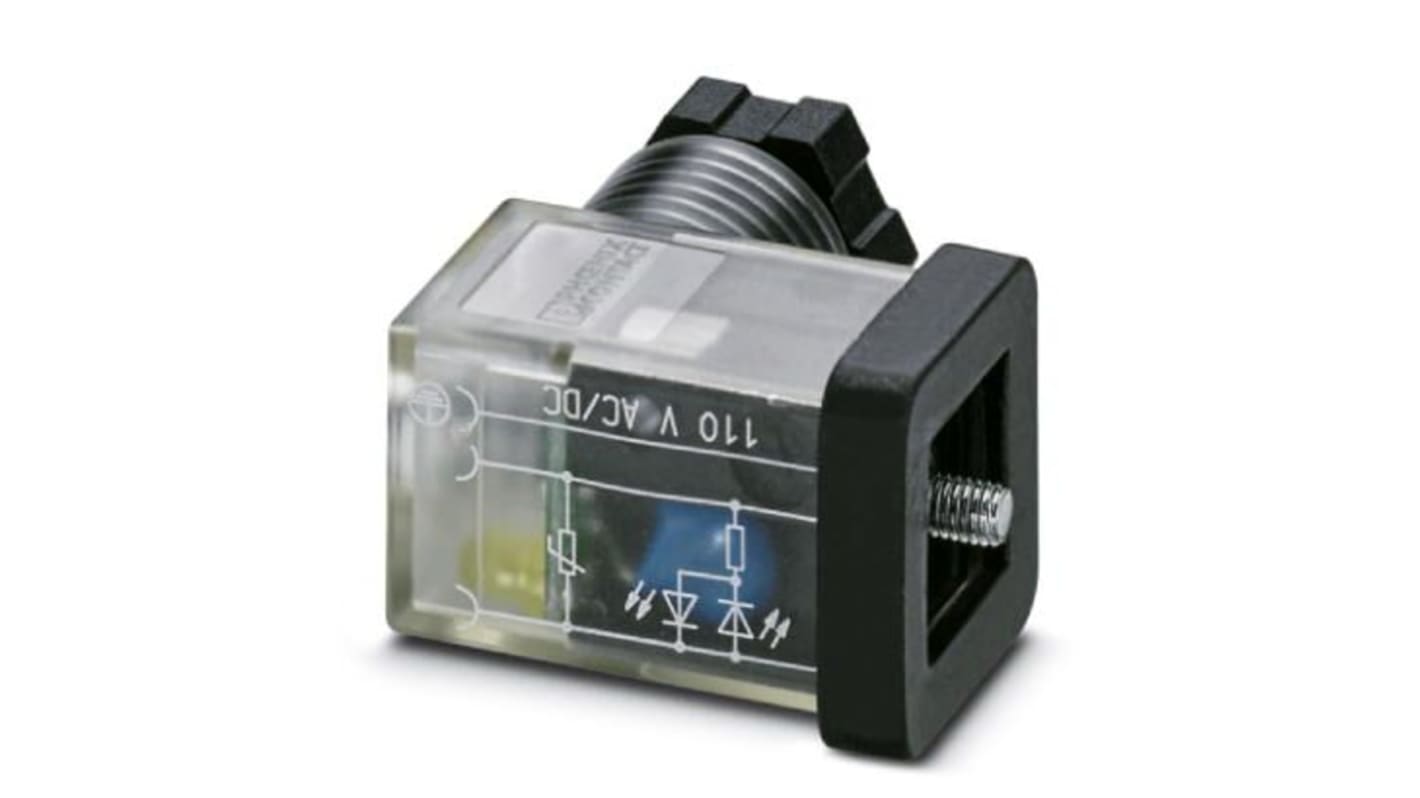 Phoenix Contact Solenoid Valve Connector,  with Indicator Light, 110 V ac Voltage