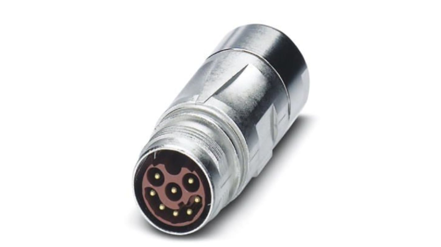Phoenix Contact Circular Connector, 17 Contacts, M17 Connector, Plug