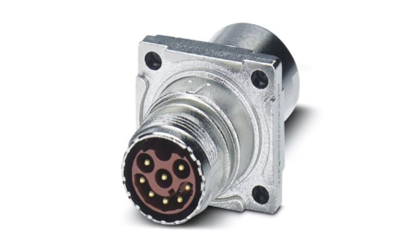 Phoenix Contact Circular Connector, 17 Contacts, Front Mount, M17 Connector, Plug