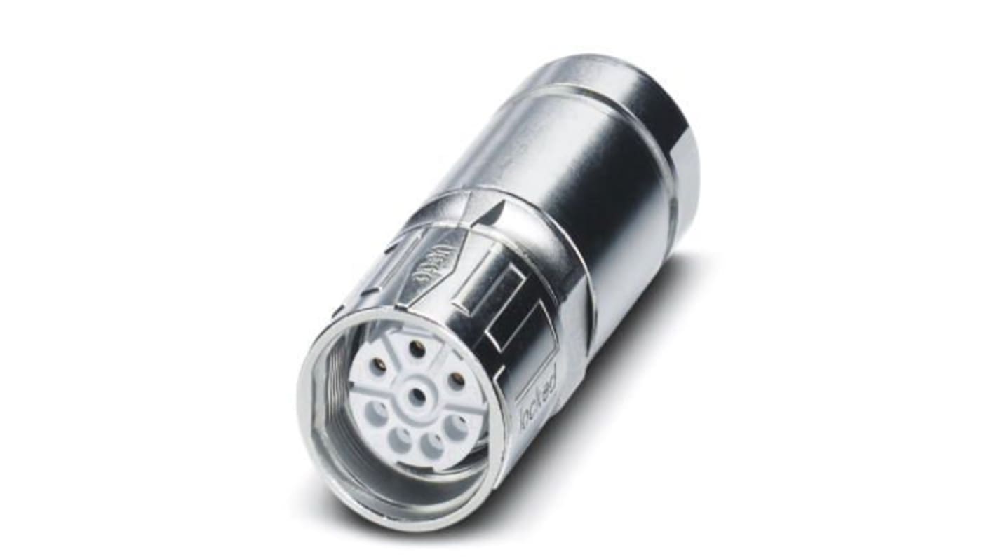 Phoenix Contact Circular Connector, 6 Contacts, Cable Mount, M23 Connector, Socket