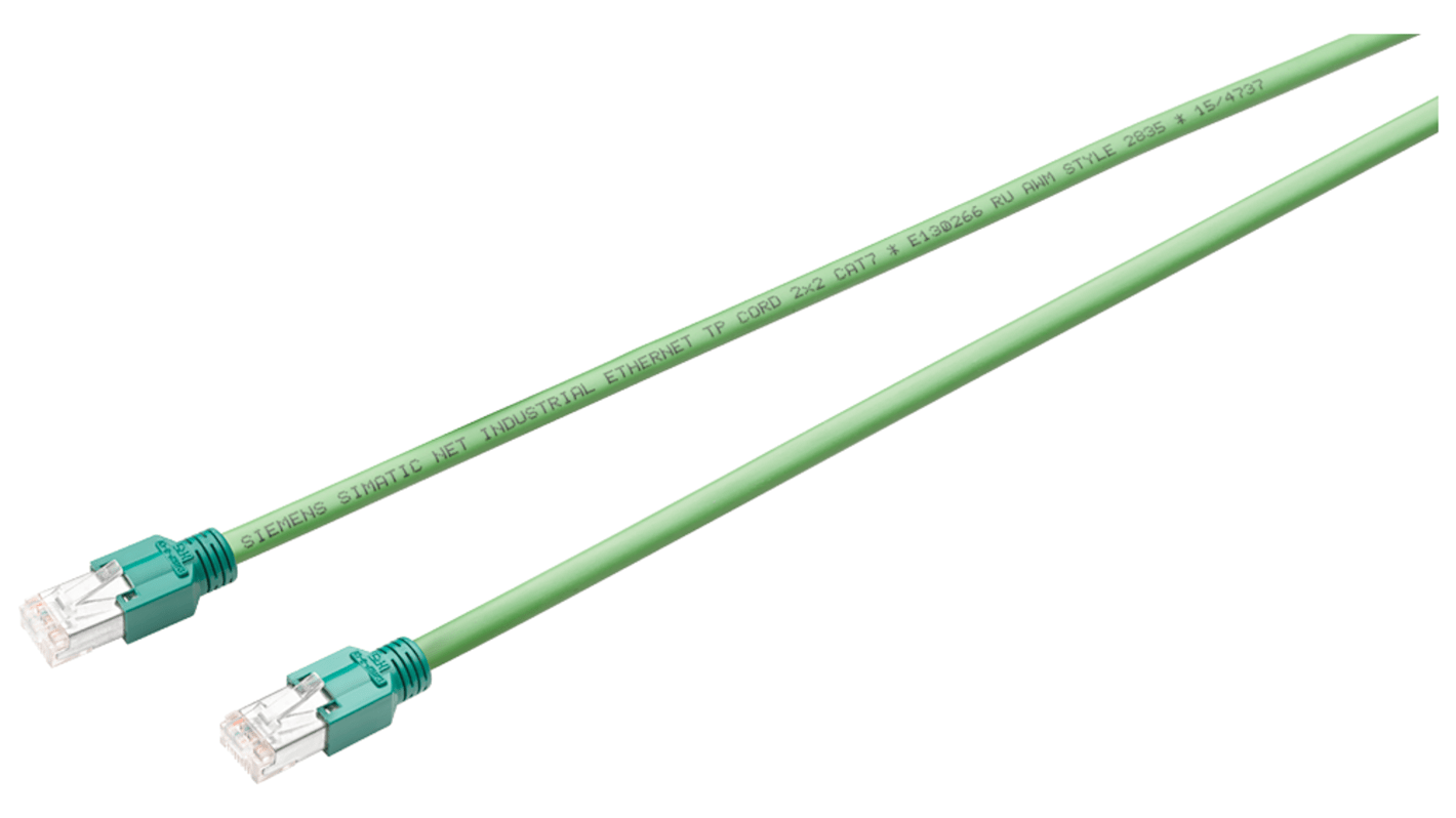 Kabel Ethernet Cat5 długość 2m Z zakończeniem Siemens PVC średnica 0.98mm