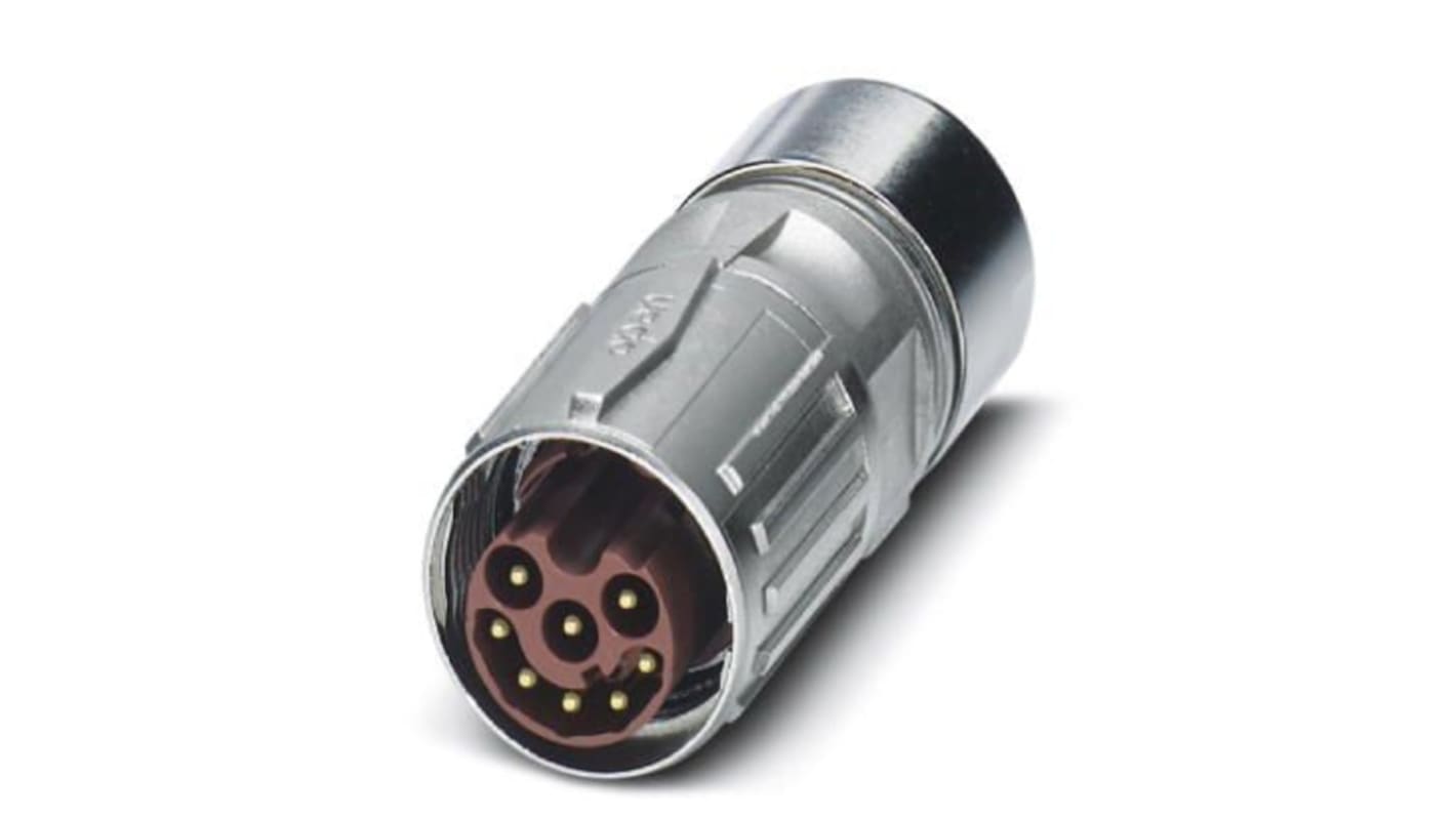 Phoenix Contact Circular Connector, 8 Contacts, Cable Mount, M17 Connector, Plug