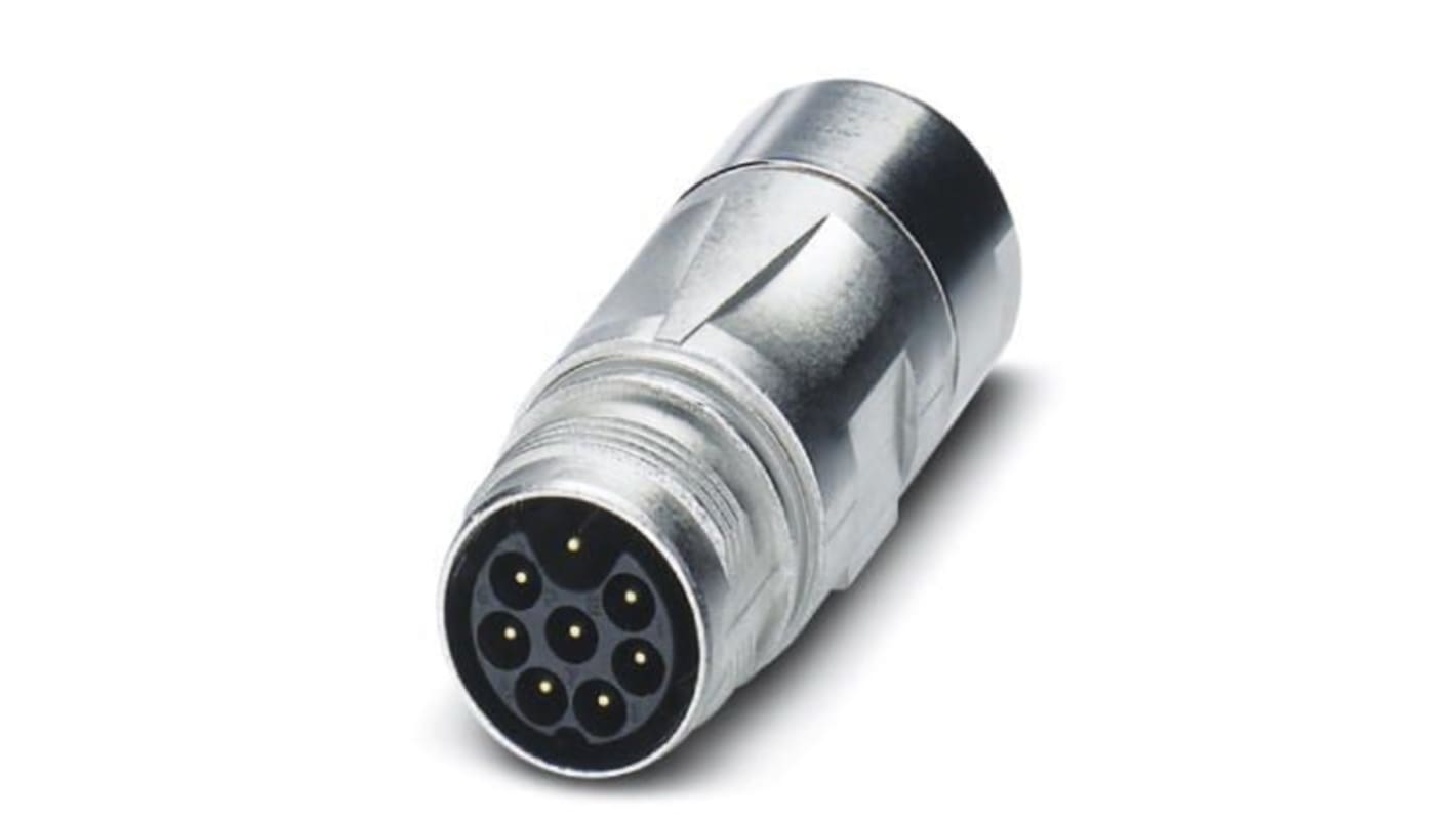 Phoenix Contact Circular Connector, 9 Contacts, Front Mount, M17 Connector, Plug