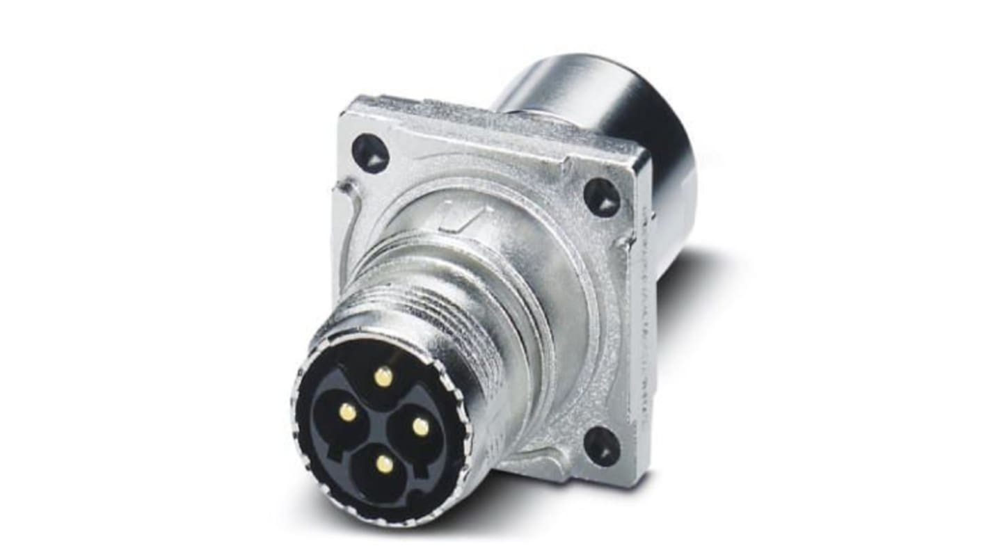 Phoenix Contact Circular Connector, 6 Contacts, Front Mount, M17 Connector, Plug