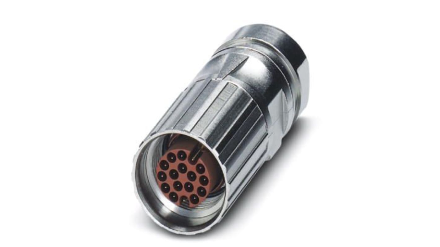 Phoenix Contact Circular Connector, 9 Contacts, Cable Mount, M17 Connector, Plug