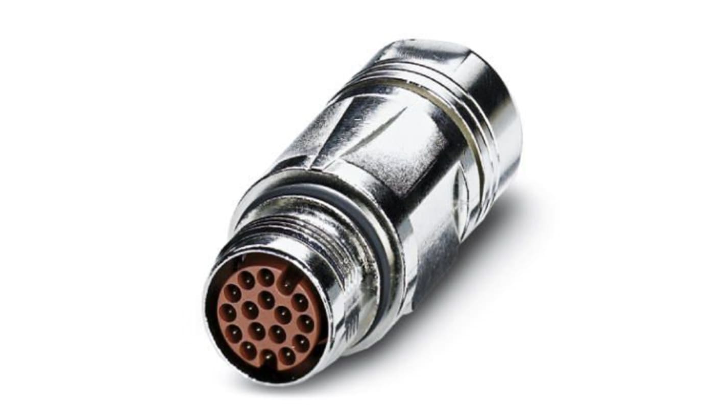 Phoenix Contact Circular Connector, 8 Contacts, Front Mount, M17 Connector, Plug