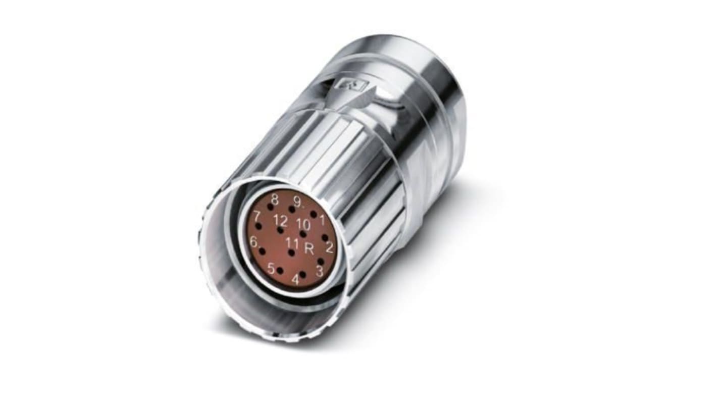 Phoenix Contact Circular Connector, 12 Contacts, Cable Mount, M23 Connector, Socket