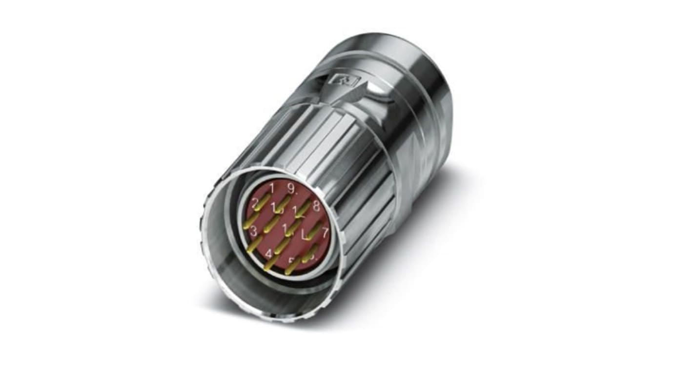 Phoenix Contact Circular Connector, 12 Contacts, Cable Mount, M23 Connector, Plug