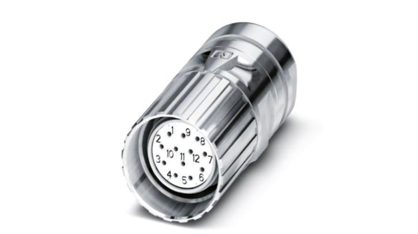Phoenix Contact Circular Connector, 17 Contacts, Front Mount, M23 Connector, Socket