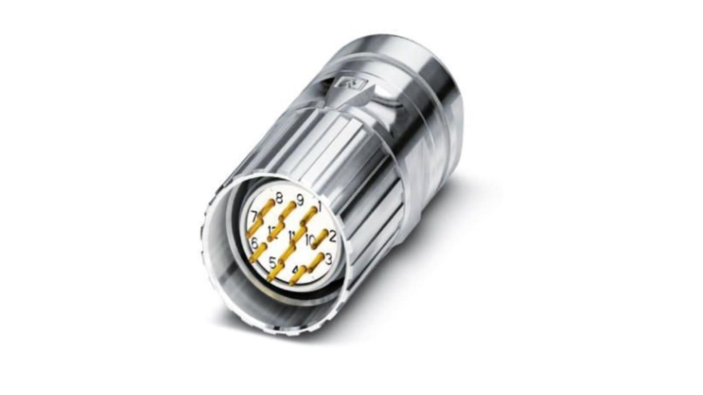 Phoenix Contact Circular Connector, 12 Contacts, Cable Mount, M23 Connector, Plug