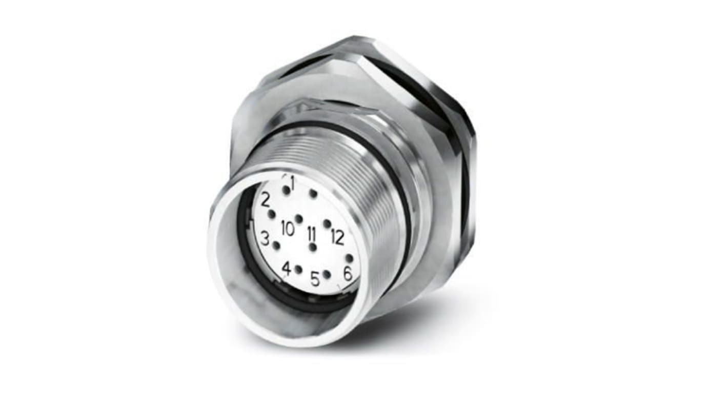Phoenix Contact Circular Connector, 16 Contacts, Rear Mount, M23 Connector, Socket