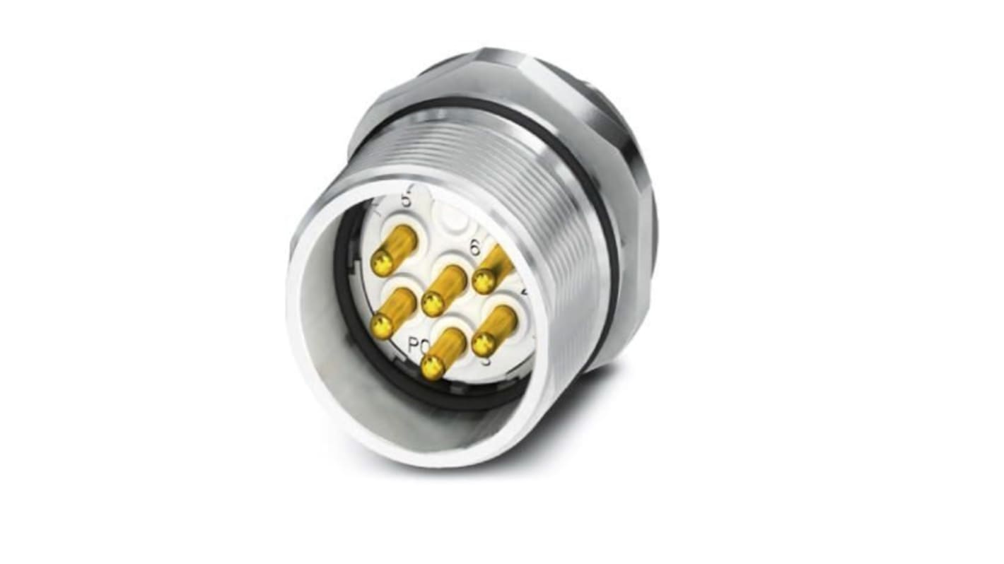 Phoenix Contact Circular Connector, 7 Contacts, Front Mount, M23 Connector, Plug