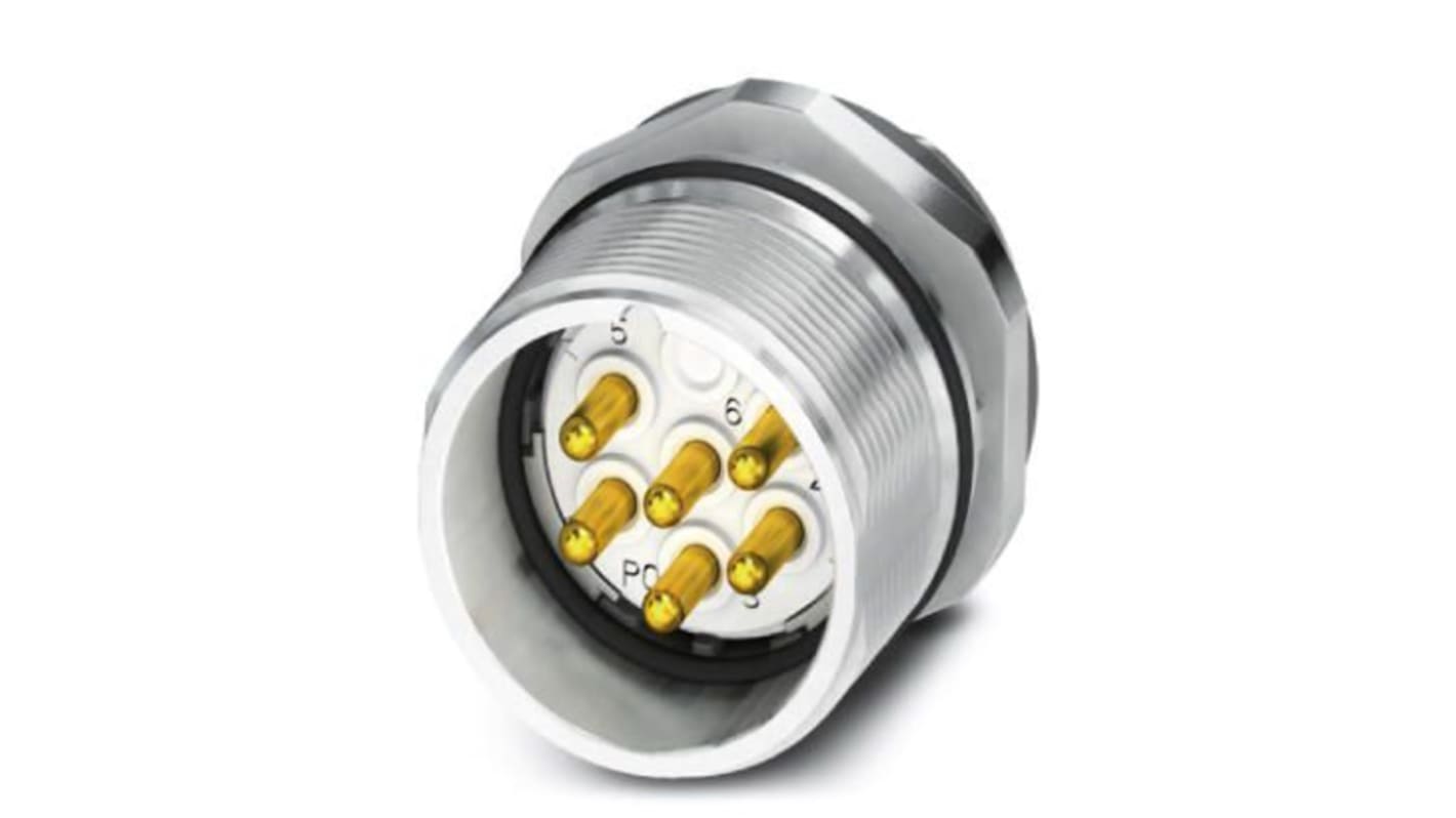 Phoenix Contact Circular Connector, 7 Contacts, Front Mount, M23 Connector, Plug