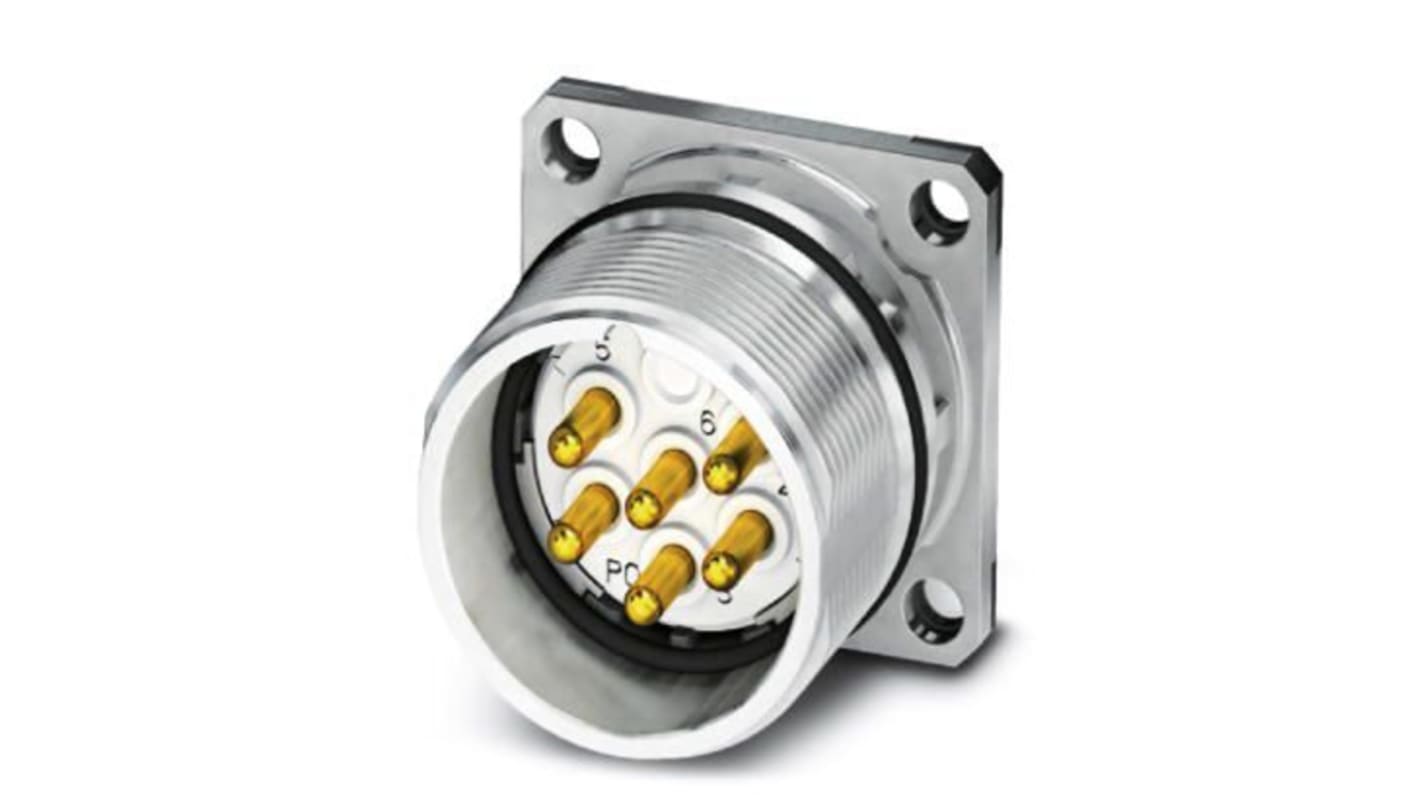 Phoenix Contact Circular Connector, 6 Contacts, Front Mount, M23 Connector, Plug