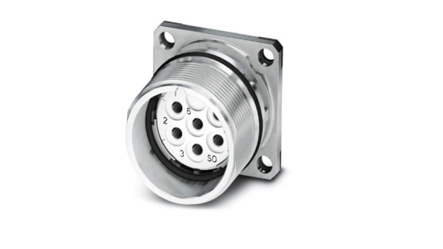 Phoenix Contact Circular Connector, 6 Contacts, Front Mount, M23 Connector, Socket