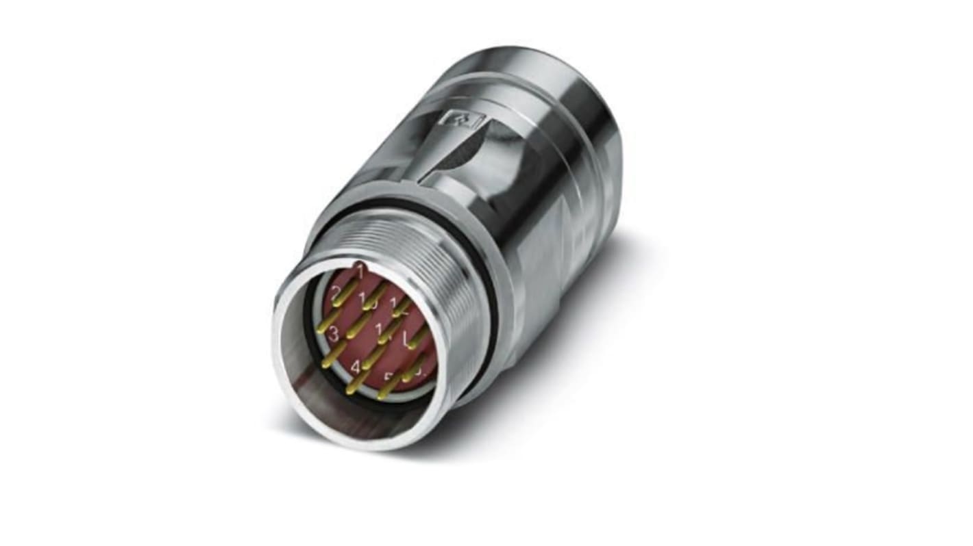 Phoenix Contact Circular Connector, 12 Contacts, Cable Mount, M23 Connector, Plug