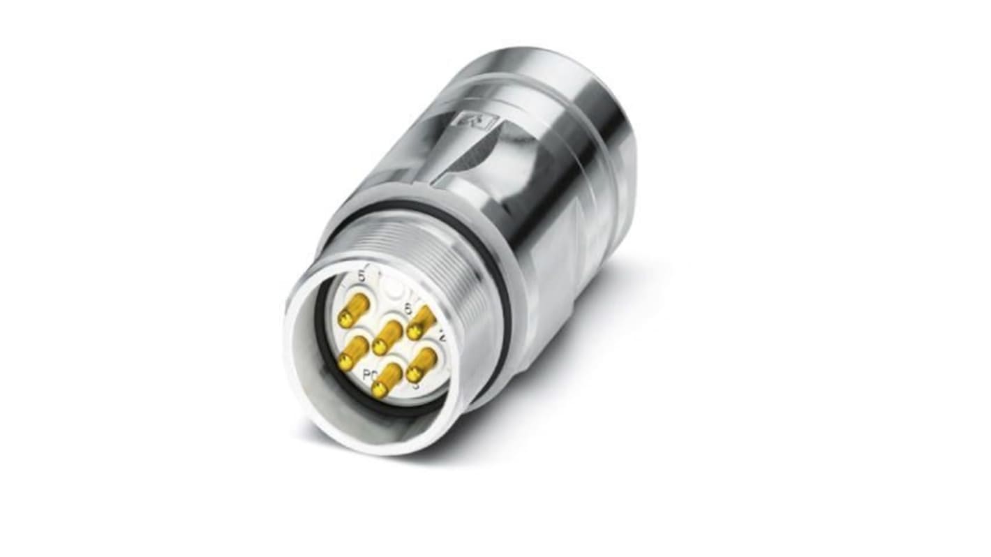 Phoenix Contact Circular Connector, 6 Contacts, Cable Mount, M23 Connector, Plug