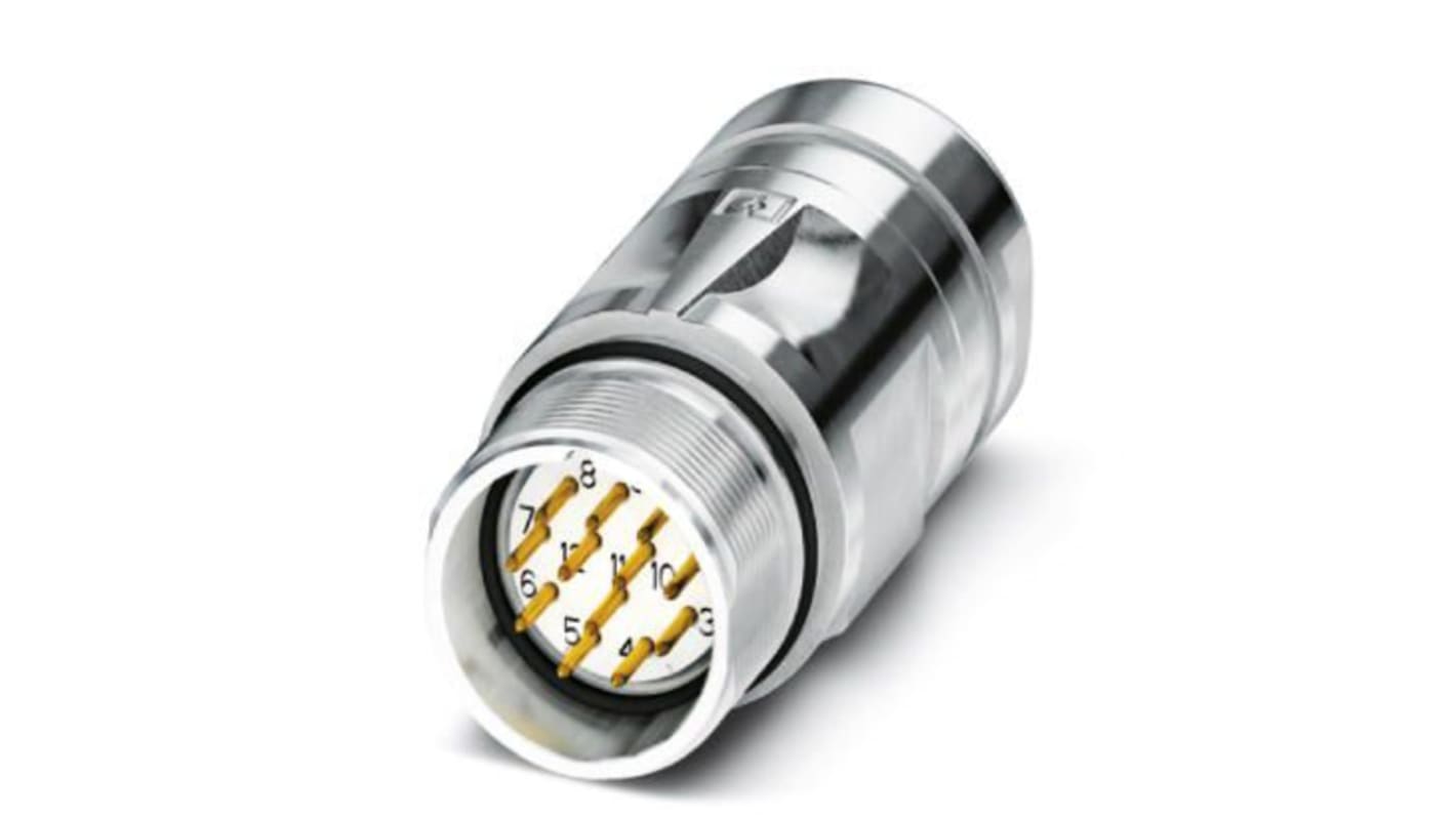 Phoenix Contact Circular Connector, 17 Contacts, Front Mount, M23 Connector, Plug
