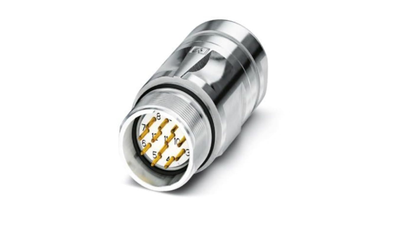 Phoenix Contact Circular Connector, 17 Contacts, Cable Mount, M23 Connector, Plug