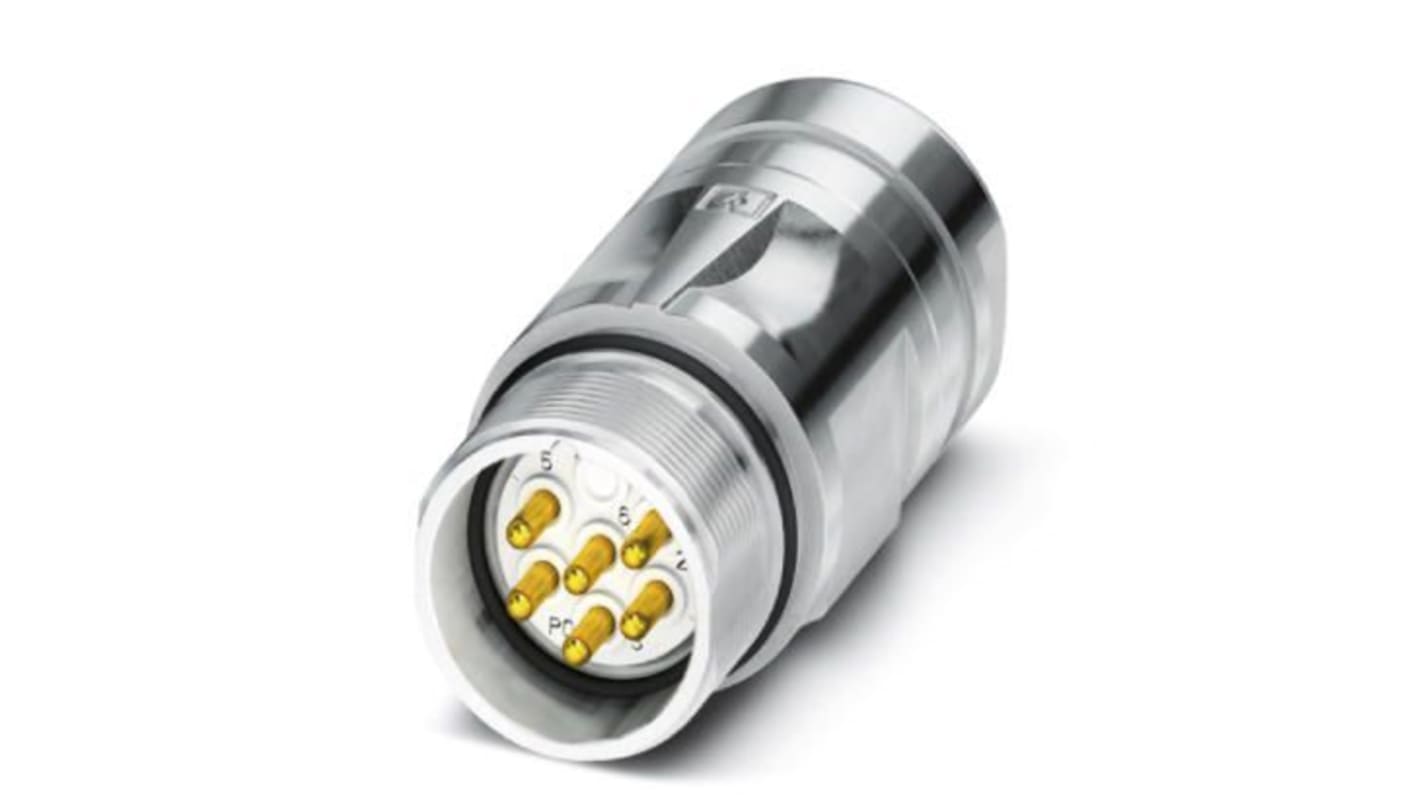 Phoenix Contact Circular Connector, 6 Contacts, Front Mount, M23 Connector, Plug
