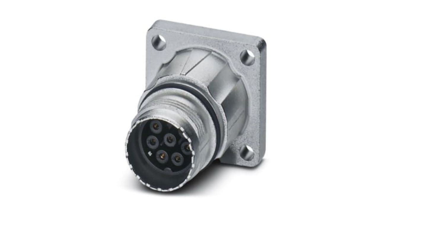 Phoenix Contact Circular Connector, 9 Contacts, Front Mount, M17 Connector, Socket