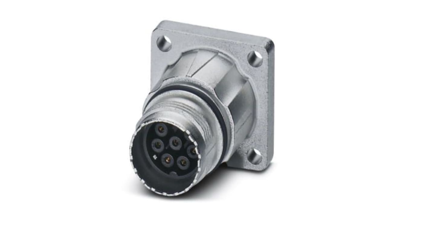 Phoenix Contact Circular Connector, 9 Contacts, Front Mount, M17 Connector, Plug