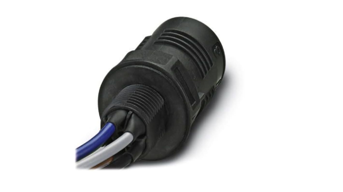 Conector circular Phoenix Contact serie QPD de 5 vías, Montaje frontal, IP66, IP68, IP69K