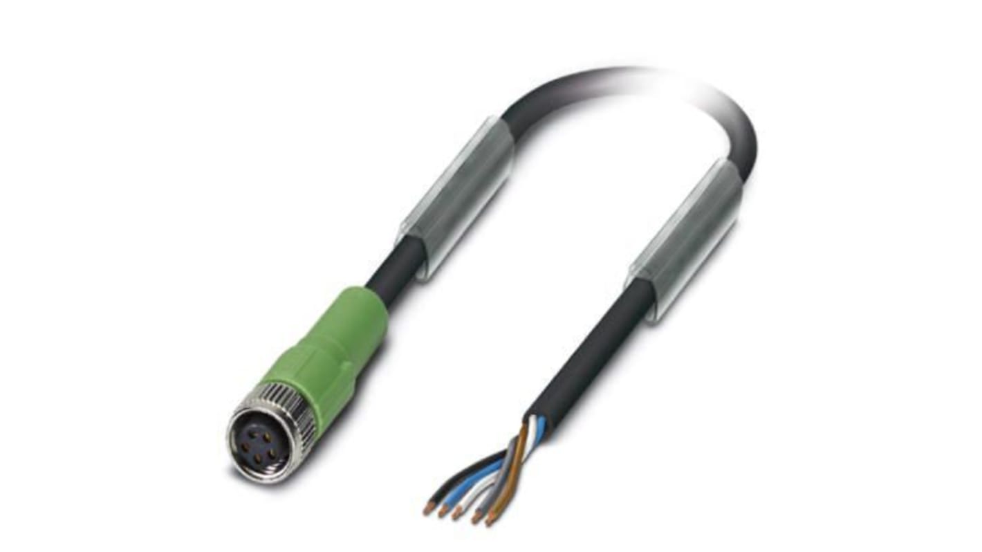 Phoenix Contact Straight Female M8 to Sensor Actuator Cable, 10m