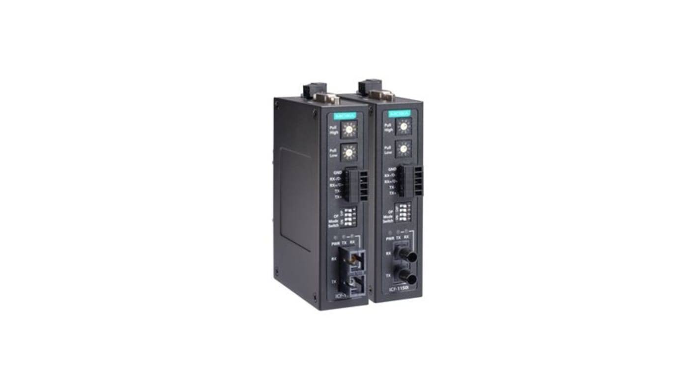 MOXA RS232, RS422, RS485 Fuld dupleks Multi-mode ICF-1150I-M-ST 921.6kbit/s 5km 50Mbit/s Ethernet mediekonverter