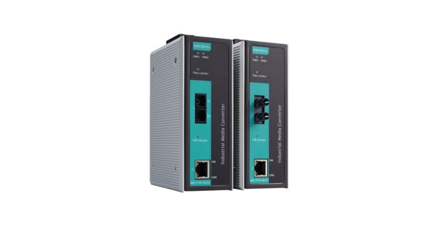 Convertisseur de médias Ethernet MOXA Multi-mode 10/100T, RJ45 10/100Mbit/s