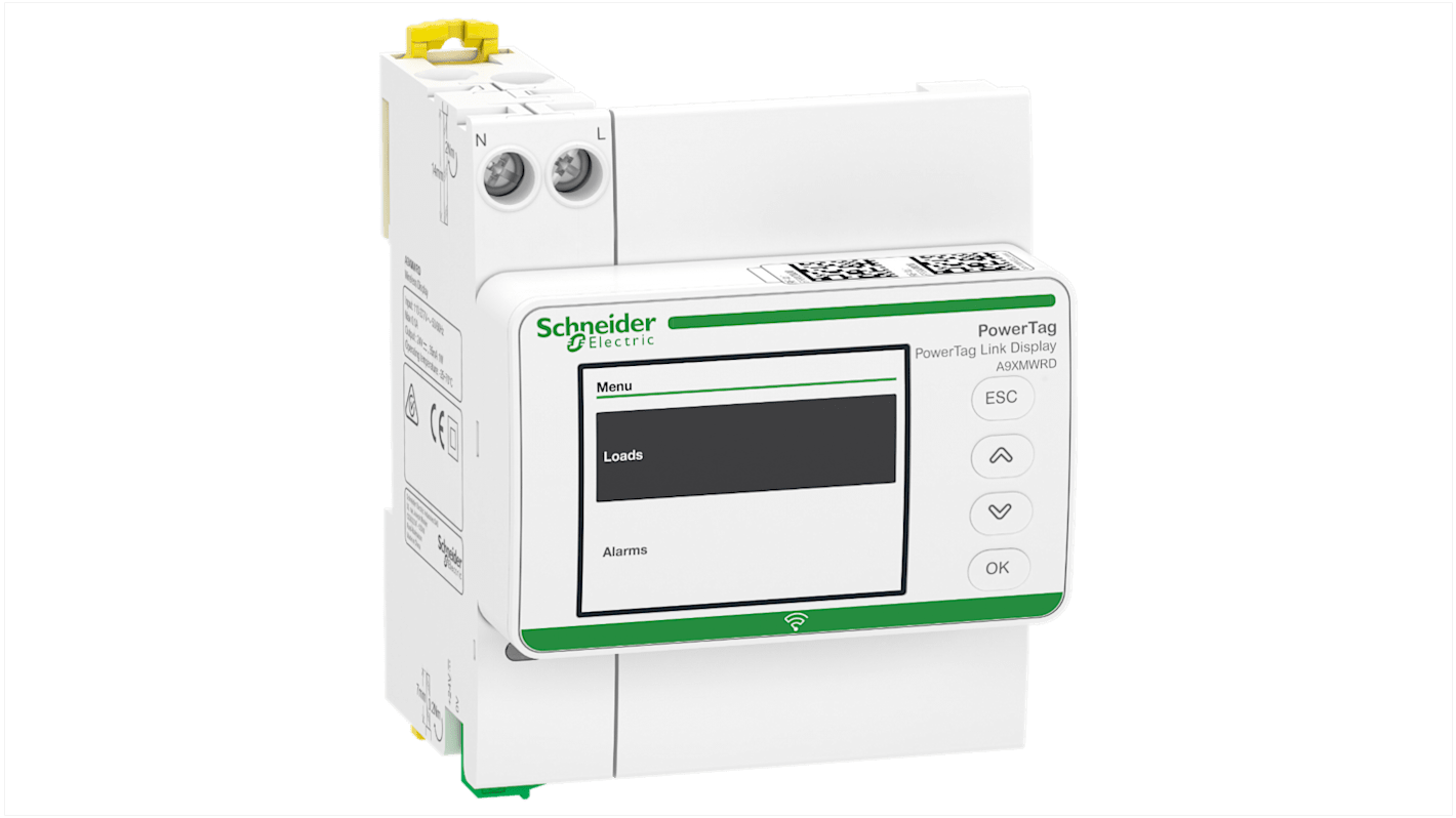 Dispositivi monitoraggio di potenza Schneider Electric, display Display PowerTag Link