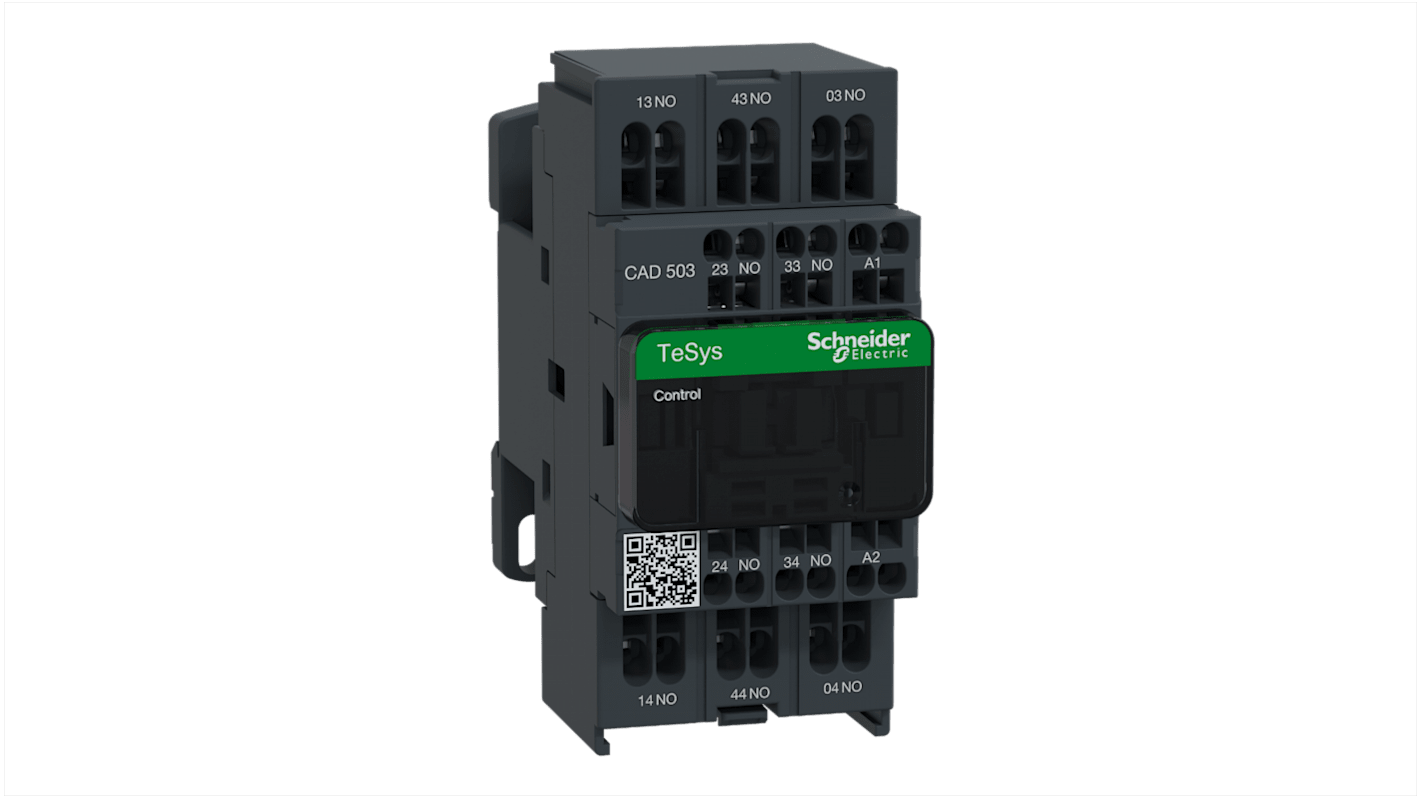 Schneider Electric Control Relay 1 NO + 1 NC, 10 A Contact Rating, 115 V, TeSys