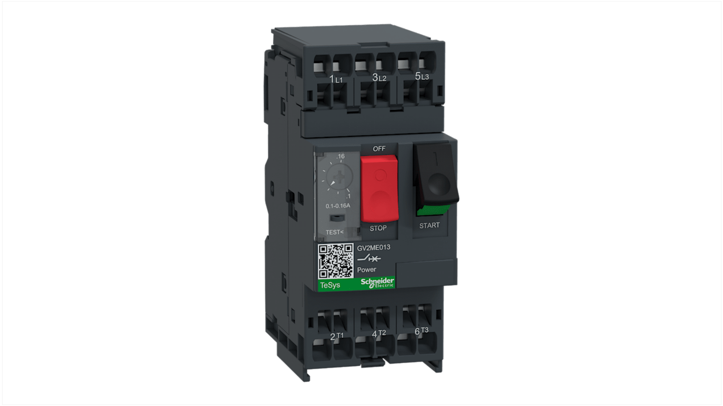 Schneider Electric 0.1 → 0.16 A TeSys Motor Protection Circuit Breaker, 690 V