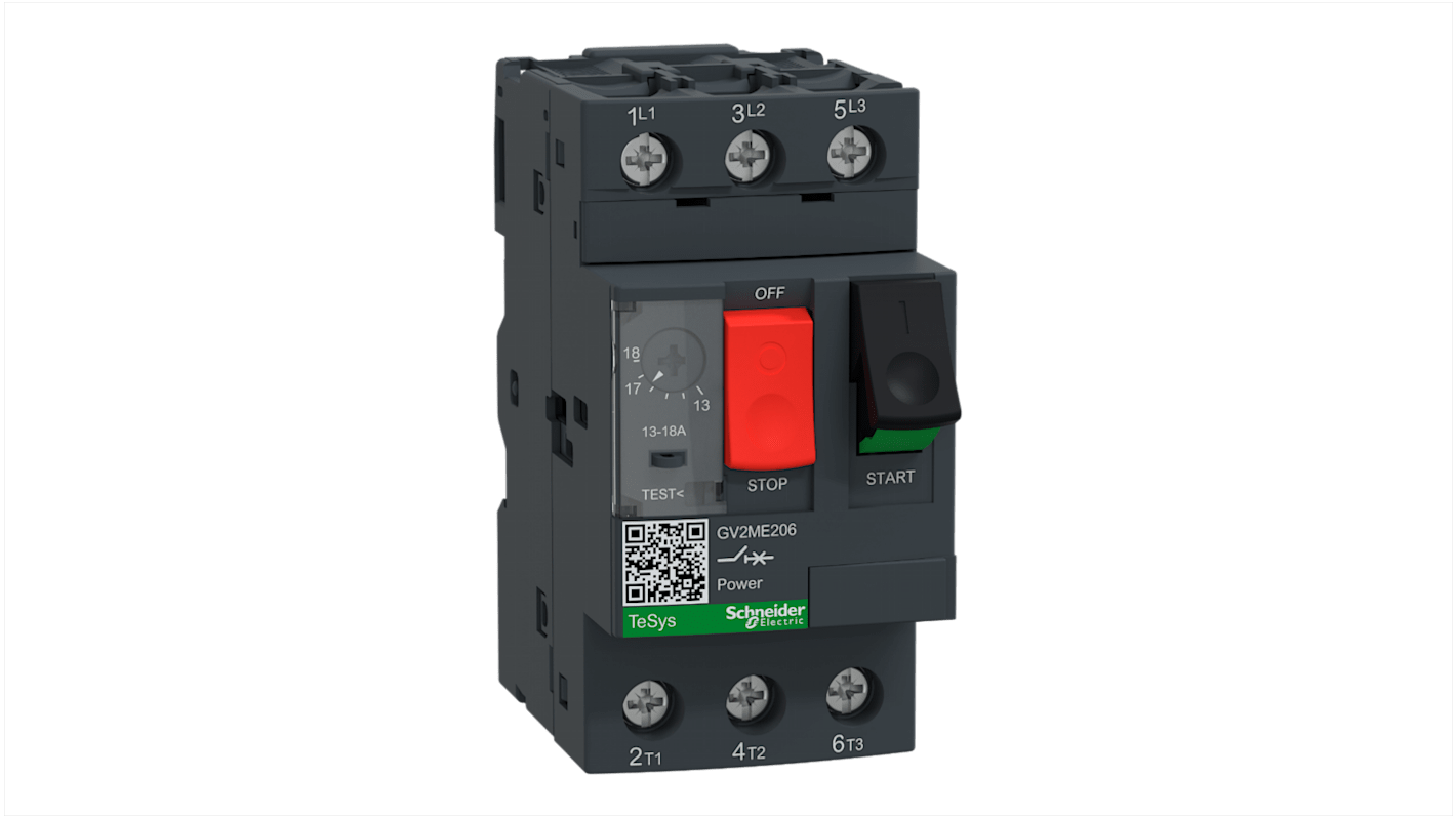 Interruttore automatico del motore Schneider Electric, 690 V, 13 → 18 A TeSys