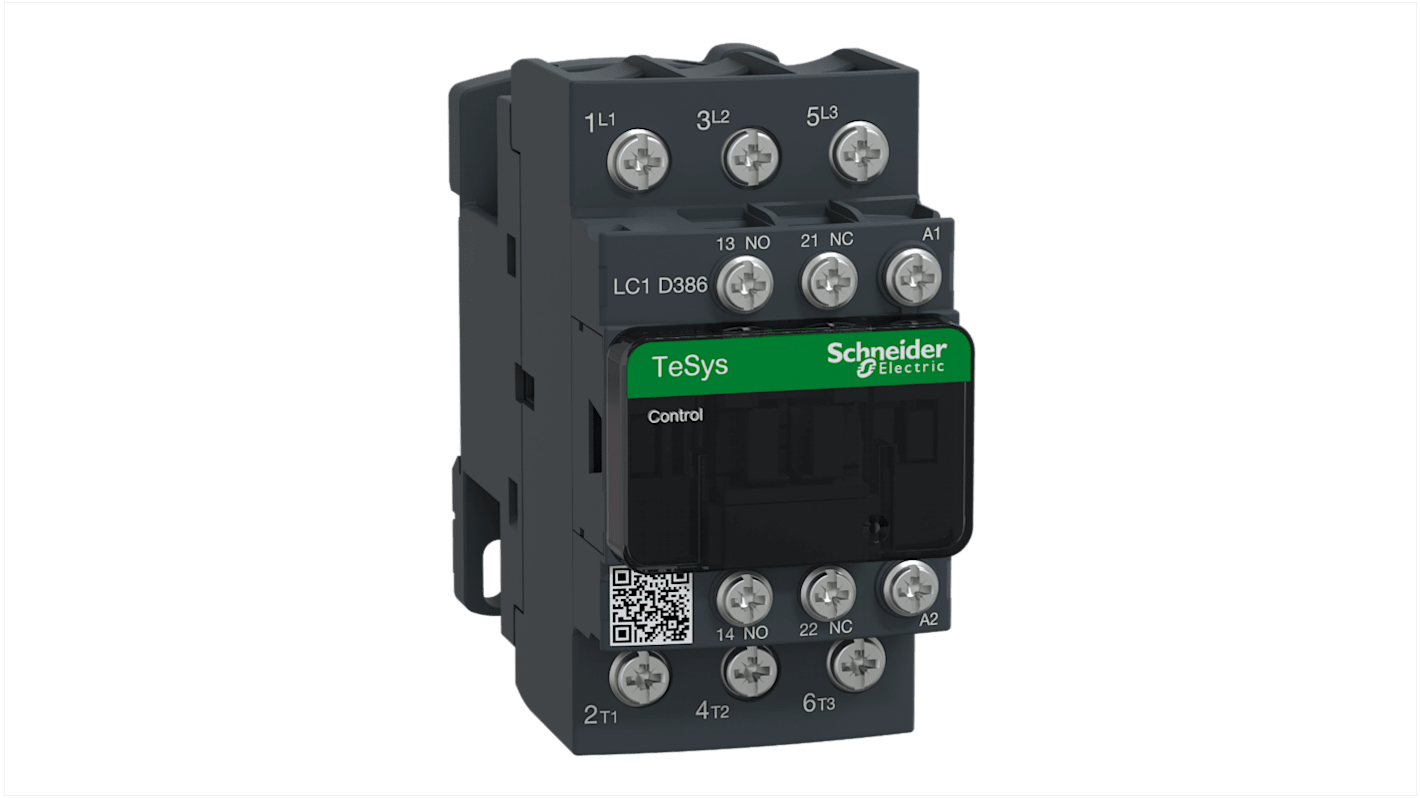 Schneider Electric TeSys D LC1D Leistungsschütz 200 V-Spule, 3 -polig / 38 A 1 Schließer, 1 Öffner Wechslerkontakt