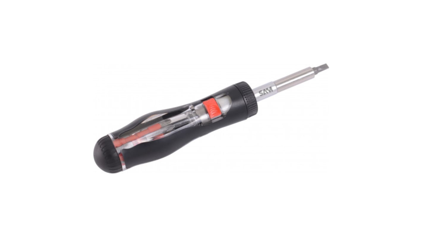 SAM Ratschenschraubendreher Sechskant, PHILLIPS®, POZIDRIV®, Geschlitzt, TORX® 1/4 Zoll Magnetisch, 13 Stück