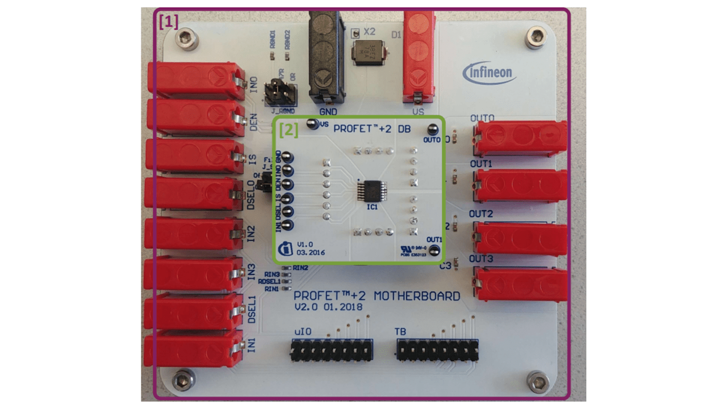 Infineon PROFET ONE4ALL MB V1 Power Management for PROFET +2 12V and PROFET Load Guard 12V for ADAS &amp; AD Modules,