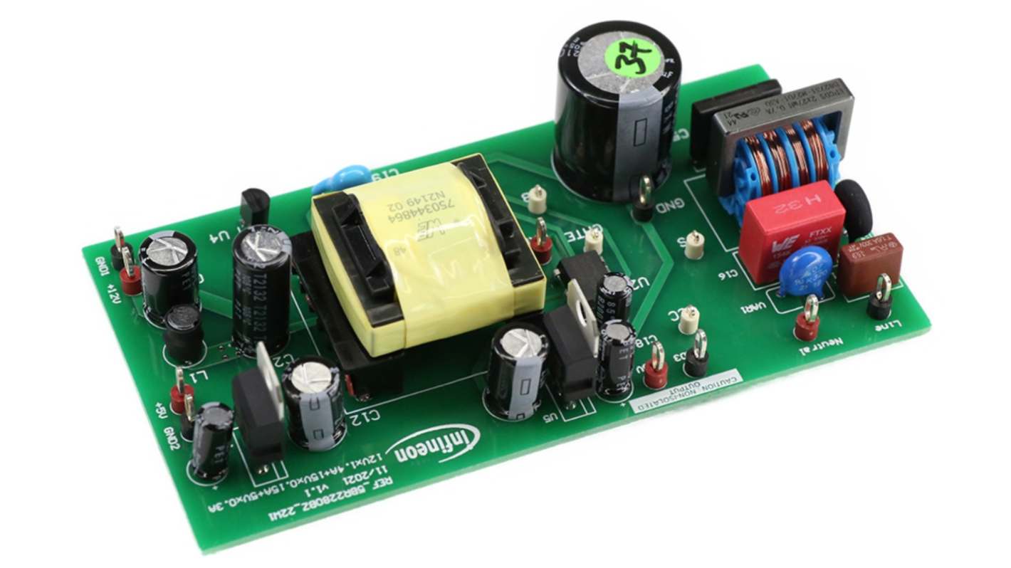 Infineon REF_5BR2280BZ_22W1 Flyback Converter for CoolSET ICE5BR2280BZ for Auxiliary Power Supplies, Industrial drives